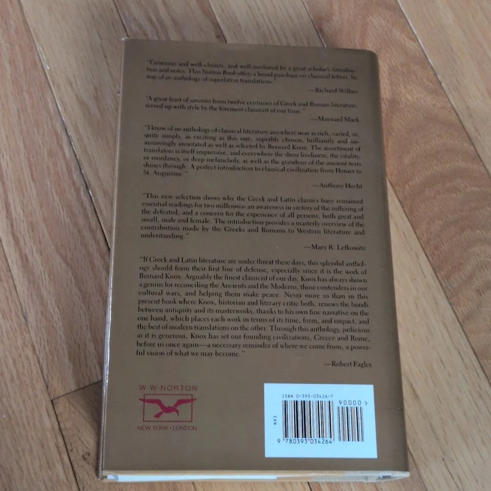 Norton Book Of Classical Literature First Edition Edited By Bernard Knox - Picture 9 of 14